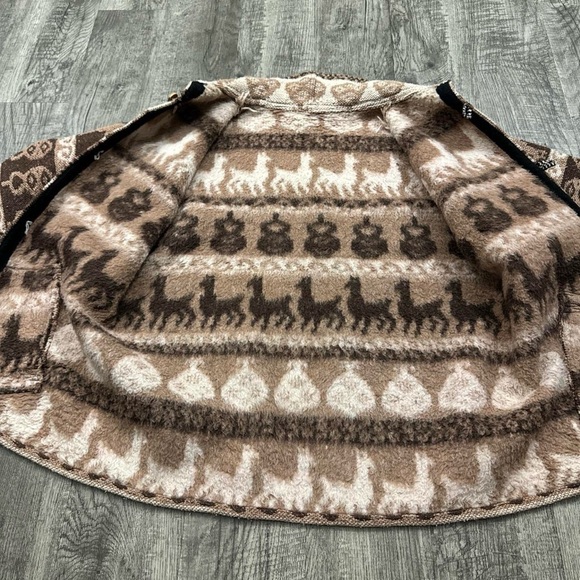 Vintage Alpaca Patterned Tapestry Jacket - Picture 5 of 5
